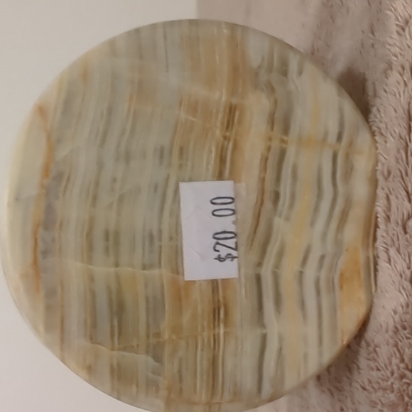 Never Used Vintage Natural Onyx Mortar - Picture 4 of 5